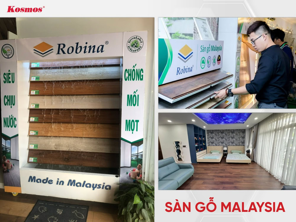 Sàn gỗ Malaysia là sàn gỗ công nghiệp được sản xuất và nhập khẩu từ Malaysia