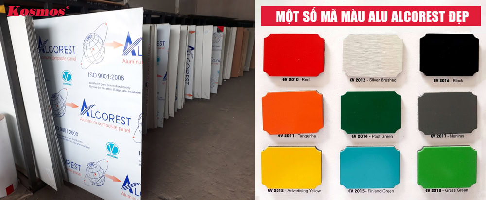 Tấm Alu Alcorest đáp ứng tiêu chuẩn chất lượng sản xuất của Mỹ