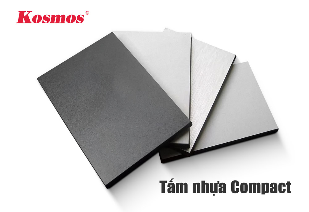 Tấm nhựa compact được cấu tạo từ lõi đặc, đồng nhất, chống ẩm 100%