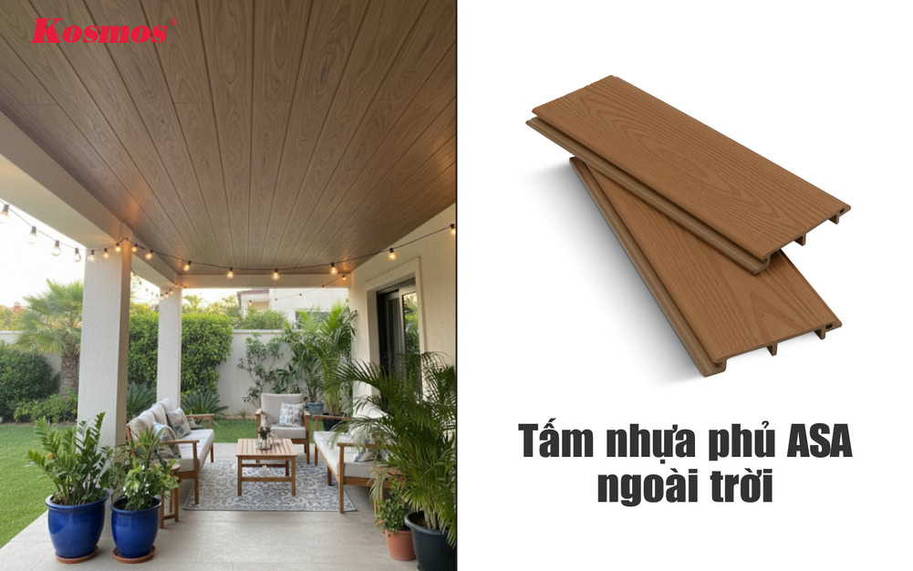 Tấm nhựa phủ ASA là dòng vật liệu ốp ngoại thất có tuổi thọ 10 - 15 năm