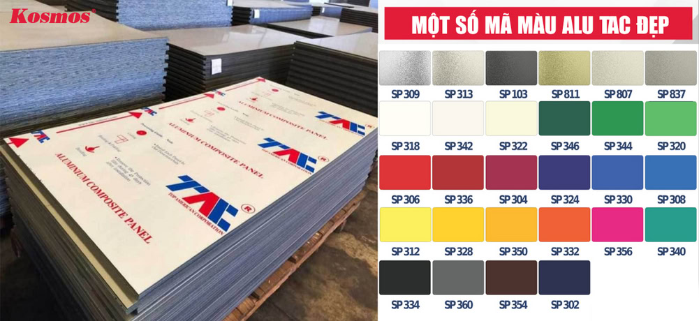 Tấm ốp nhôm TAC được sản xuất theo công nghệ châu Âu hiện đại