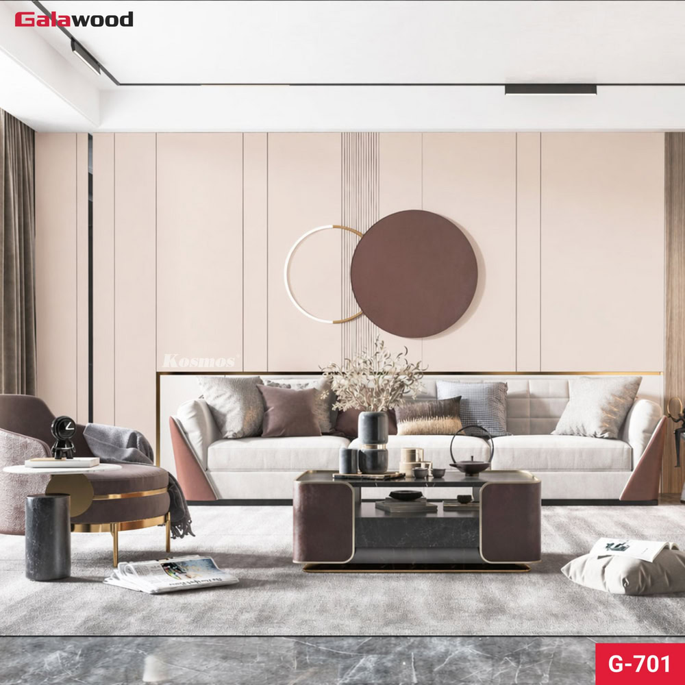 Tấm ốp than tre đơn sắc G-701 ốp vách sofa