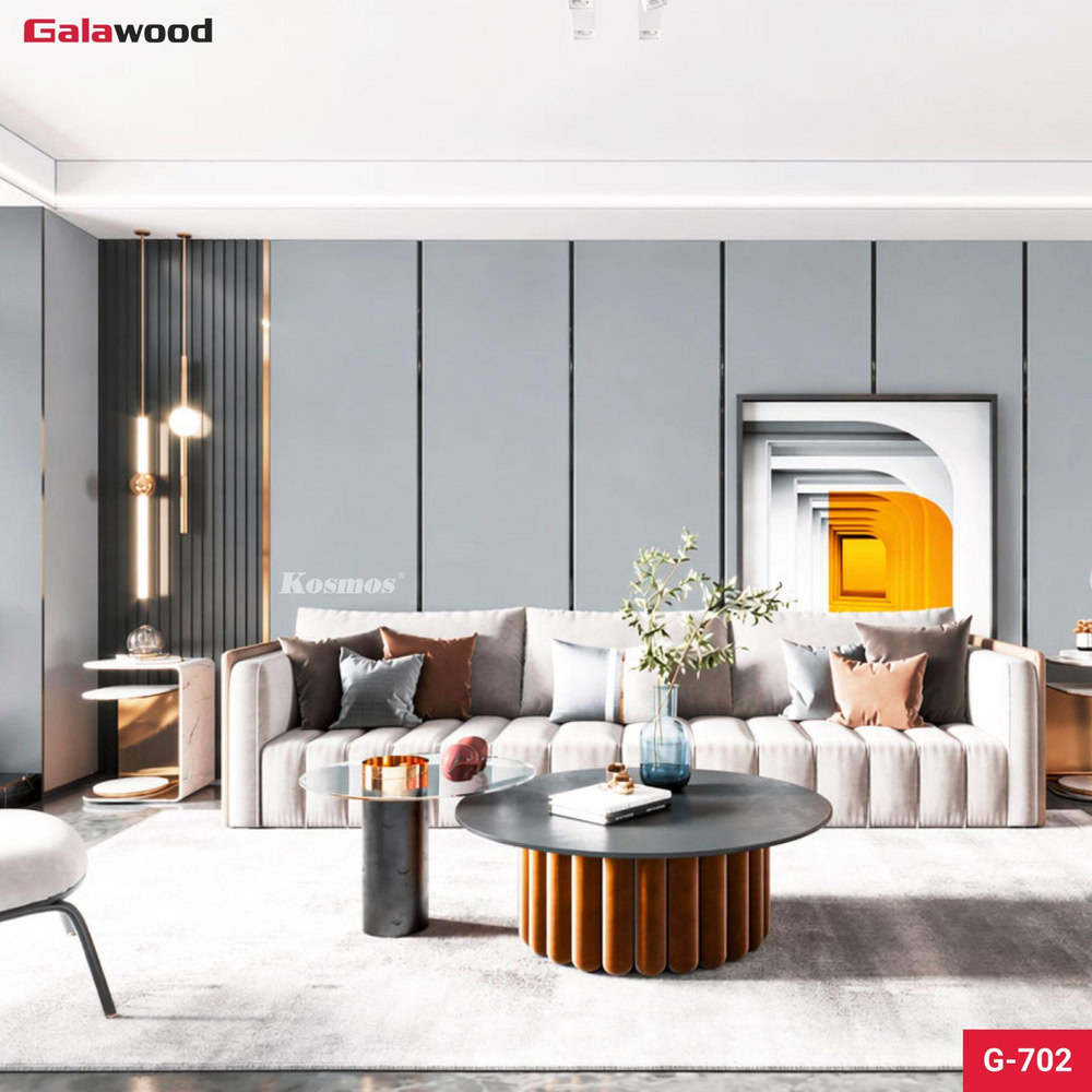 Tấm ốp than tre đơn sắc G-702 ốp vách sofa