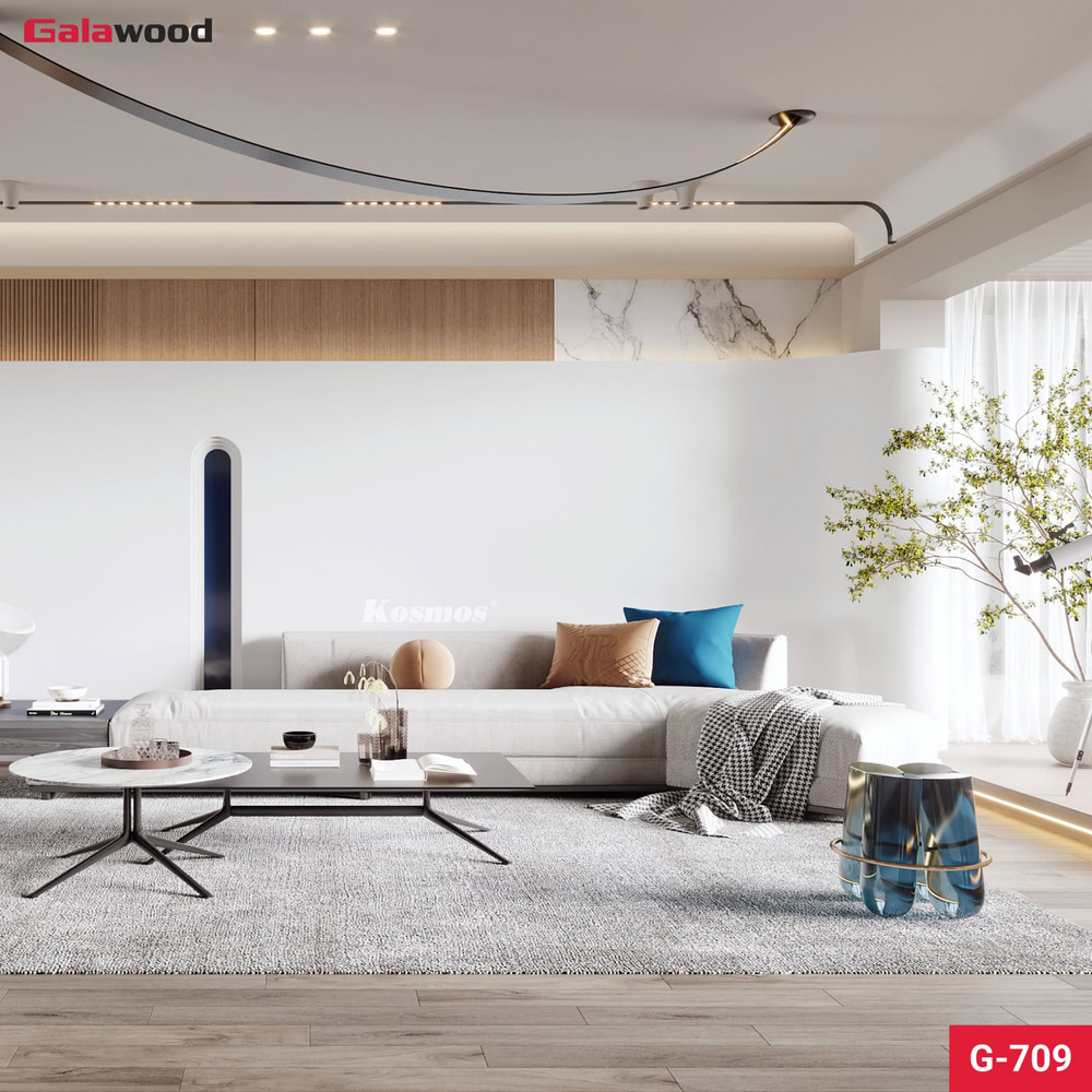 Tấm ốp than tre đơn sắc G-709 ốp vách sofa