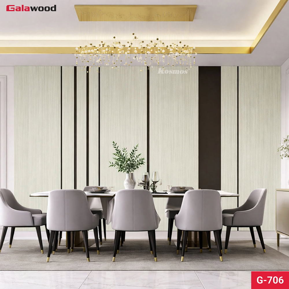 Vân gỗ chống xước vàng kem nhạt