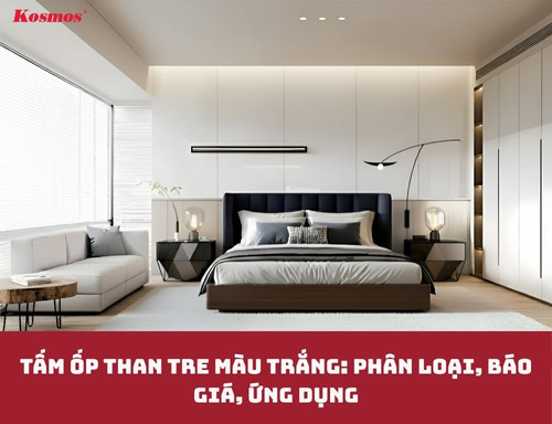 Tấm ốp than tre màu trắng: Phân loại, báo giá, ứng dụng