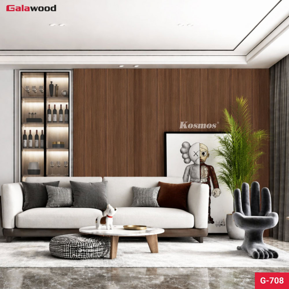 Tấm ốp than tre vân gỗ G-708 ốp vách sofa Tấm ốp than tre vân gỗ G-708 ốp vách sofa