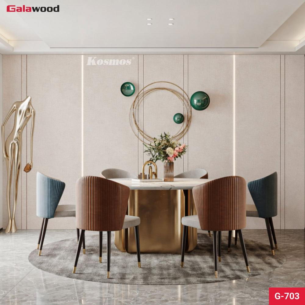 Tấm ốp than tre vân vải G-703 ốp tường phòng ăn