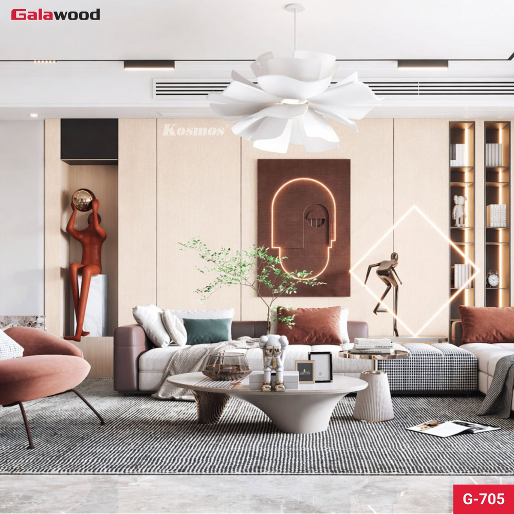 Tấm ốp than tre vân vải G-705 ốp vách sofa Tấm ốp than tre vân vải G-705 ốp vách sofa