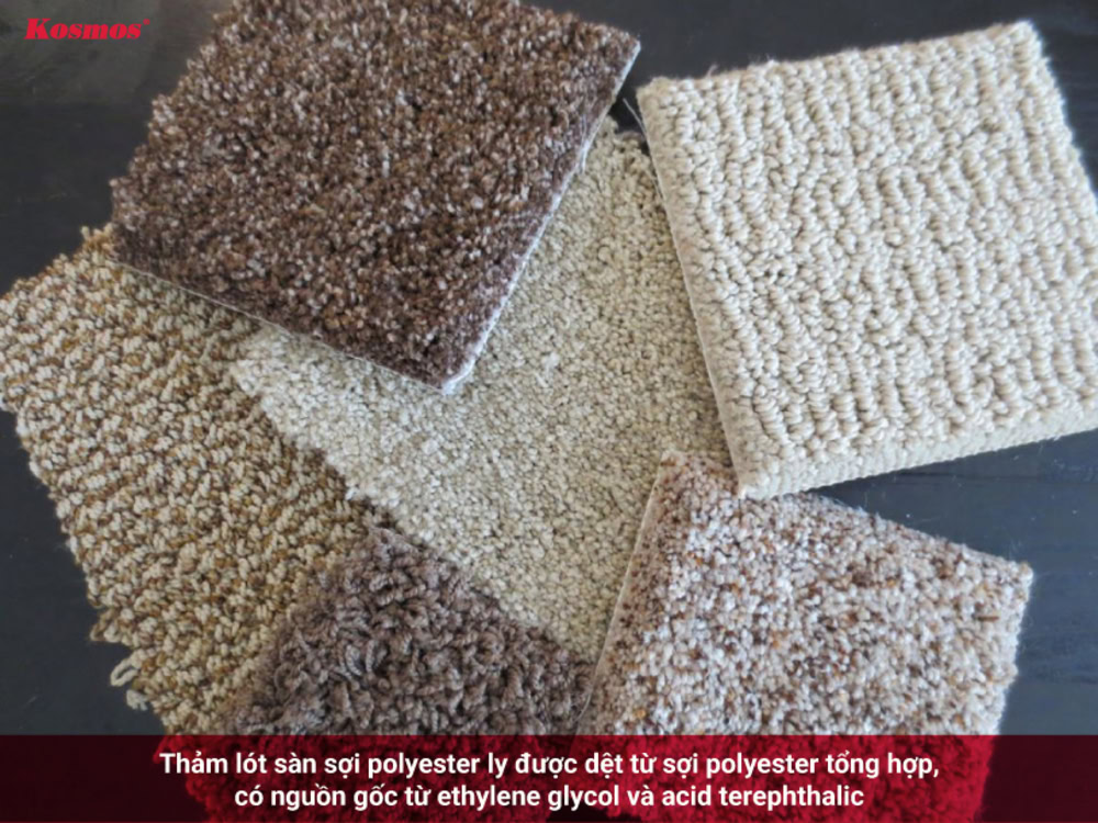 Thảm lót sàn sợi polyester có độ đàn hồi tốt, giá phải chăng Thảm lót sàn sợi polyester có độ đàn hồi tốt, giá phải chăng