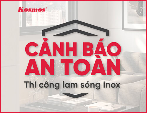 Cảnh báo an toàn thi công lam sóng inox