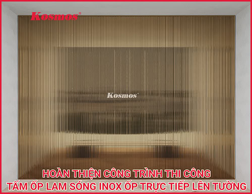 Hướng dẫn thi công lam sóng inox trực tiếp lên tường