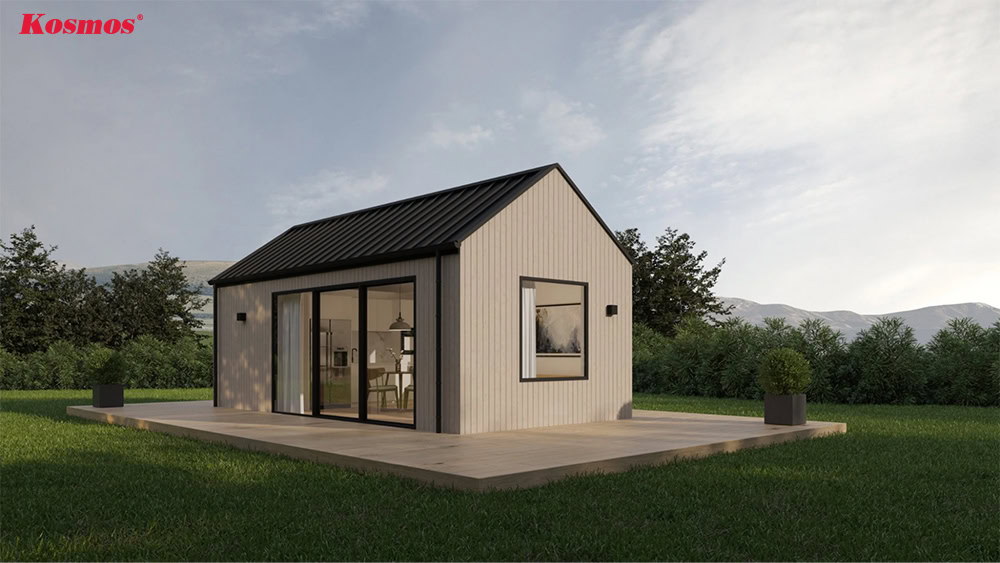 Ứng dụng nhà tiền chế 2 mái làm nhà ở cấp 4 dân dụng