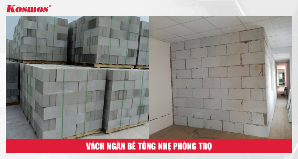 Vách ngăn bê tông nhẹ ALC/AAC giúp giảm tải công trình