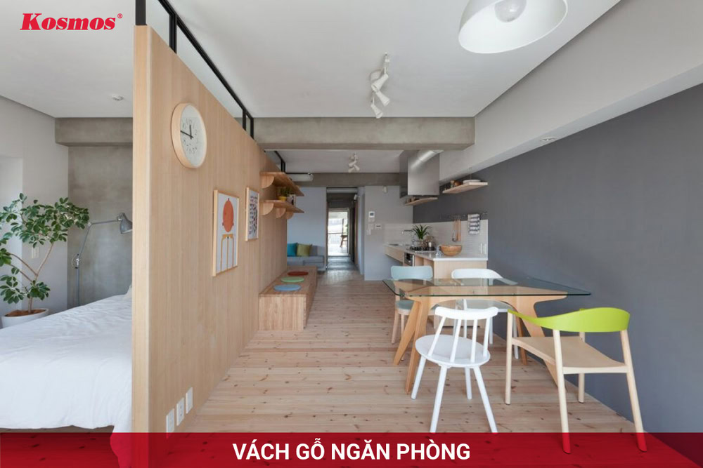 Vách ngăn gỗ là hạng mục nội thất mang đến giá trị thẩm mỹ cao