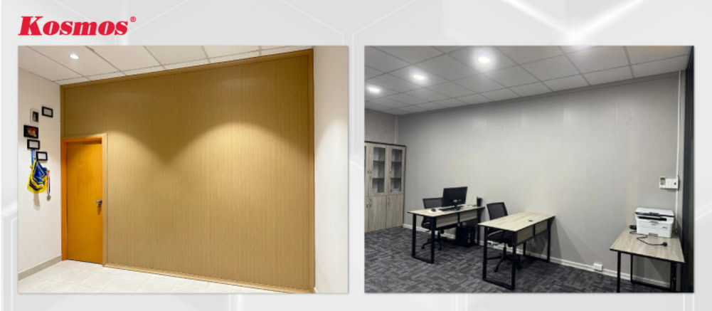 Vách ngăn nhựa 2 mặt phù hợp cho nhà ở, phòng học cần phân chia nhanh