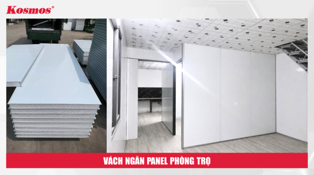 Vách ngăn phòng bằng panel giúp cách nhiệt, chống nóng tốt