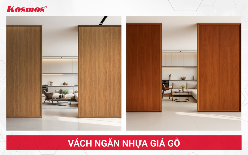 Vách nhựa giả gỗ phù hợp cho công trình cần thi công nhanh và tiết kiệm chi phí