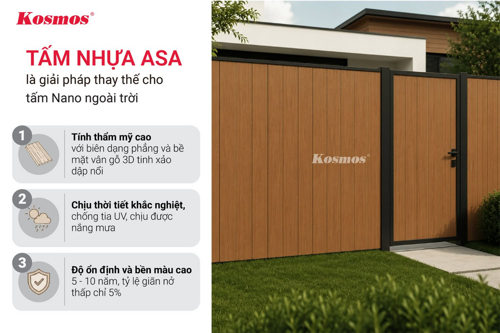 3 đặc điểm giúp tấm nhựa ASA phù hợp cho không gian ngoài trời