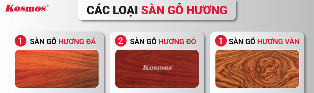 3 loại sàn gỗ Hương phổ biến
