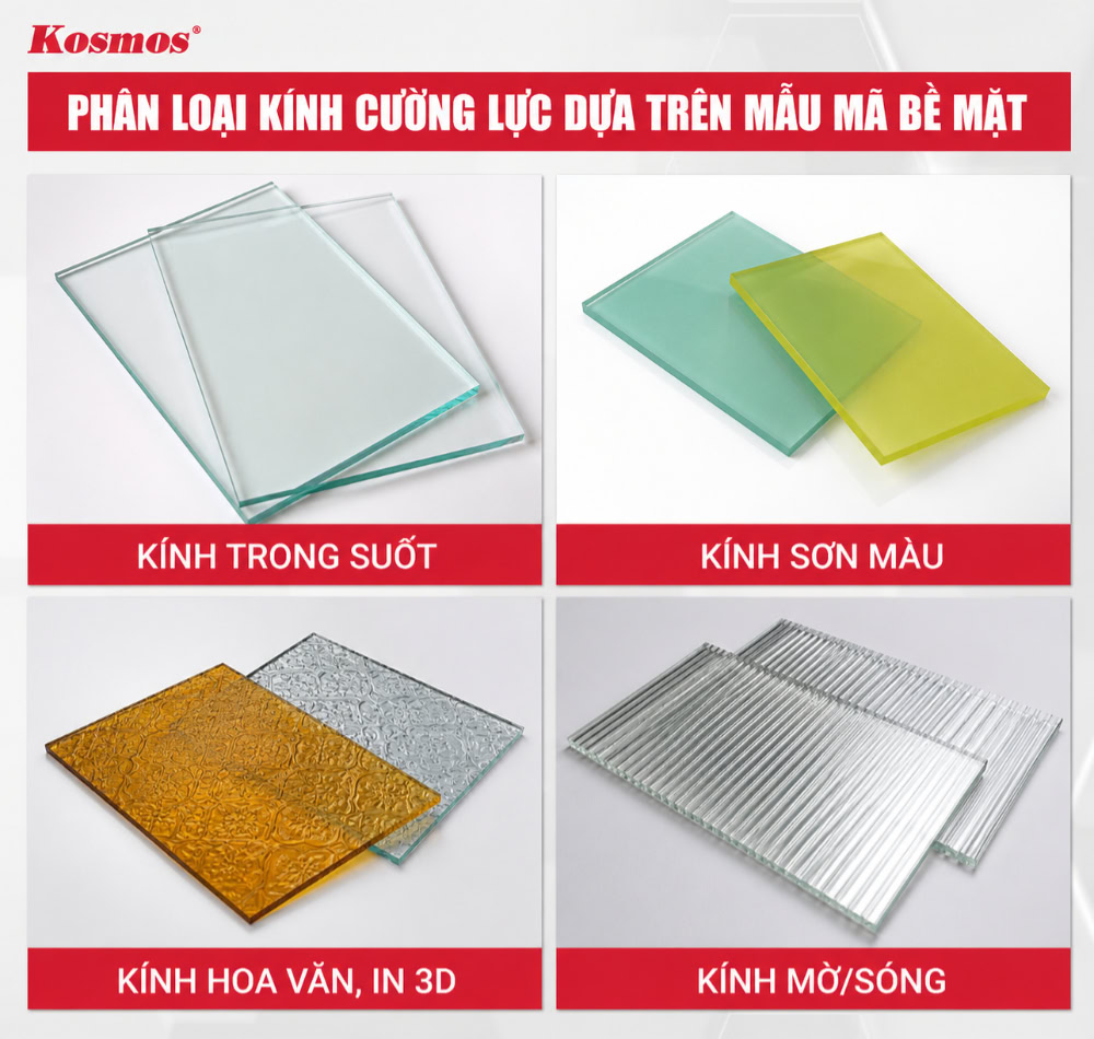 4 loại kính cường lực được ứng dụng ốp vách nội thất phổ biến