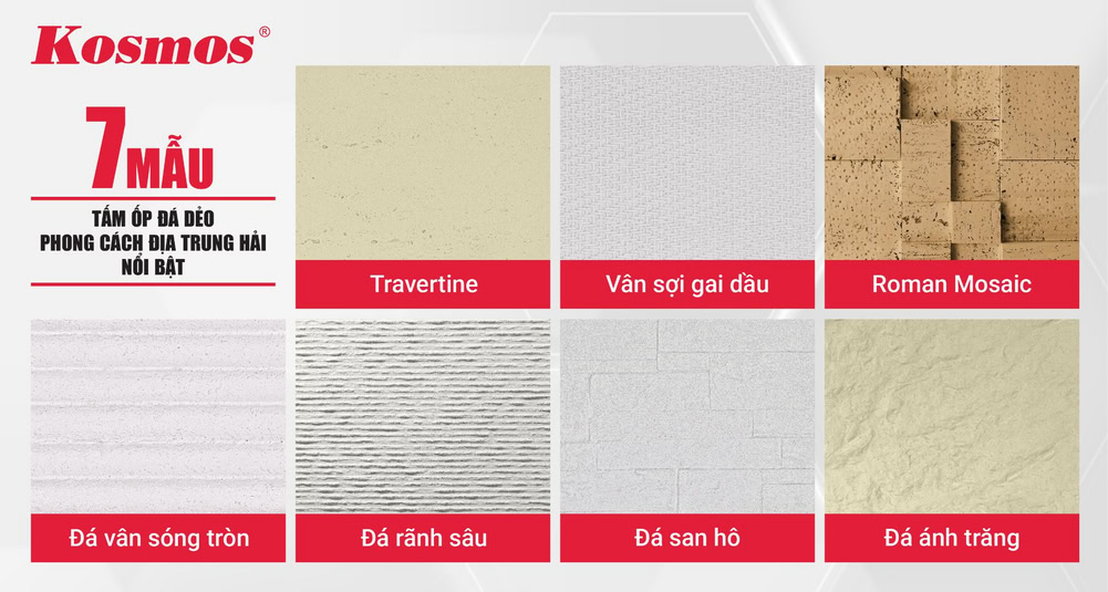 7 mẫu tấm ốp đá dẻo phong cách Địa Trung Hải nổi bật