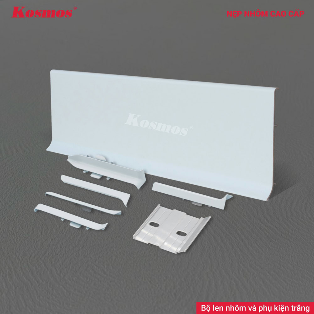 CT80-T aluminum skirting board set and accessories in white. CT80-T aluminum skirting board set and accessories in white.