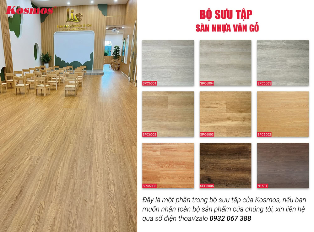 Bộ sưu tập sàn nhựa vân gỗ đẹp do Kosmos phân phối Bộ sưu tập sàn nhựa vân gỗ đẹp do Kosmos phân phối