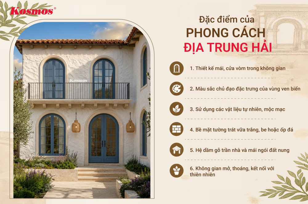 Đặc điểm nổi bật của phong cách kiến trúc Địa Trung Hải Đặc điểm nổi bật của phong cách kiến trúc Địa Trung Hải