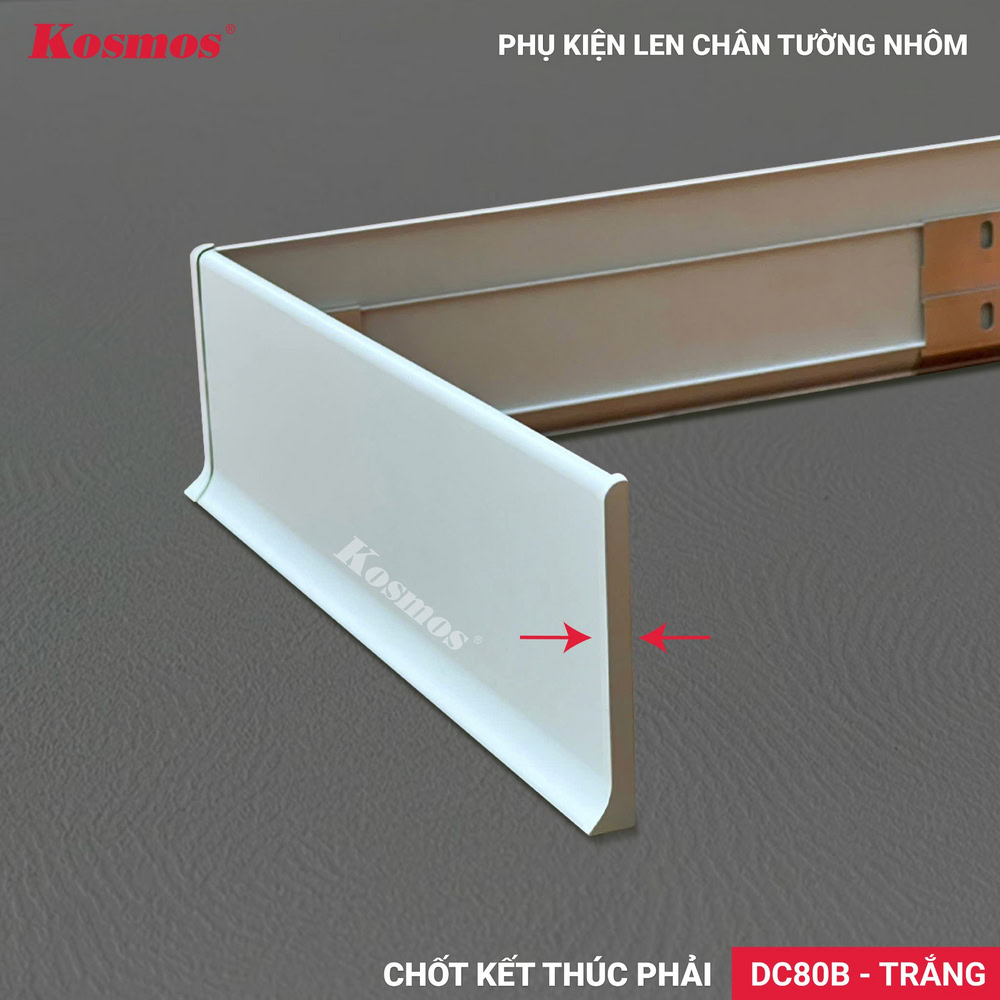 DC80B-T is the right end pin for the white aluminum baseboard CT80-T. DC80B-T is the right end pin for the white aluminum baseboard CT80-T.