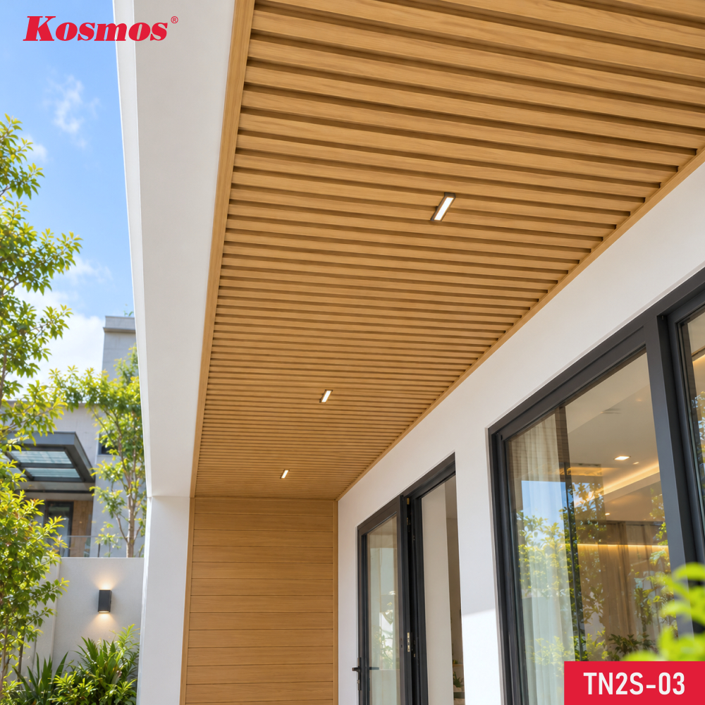Mẫu công trình thực tế ứng dụng trần nhôm Kosmos TN2S-03