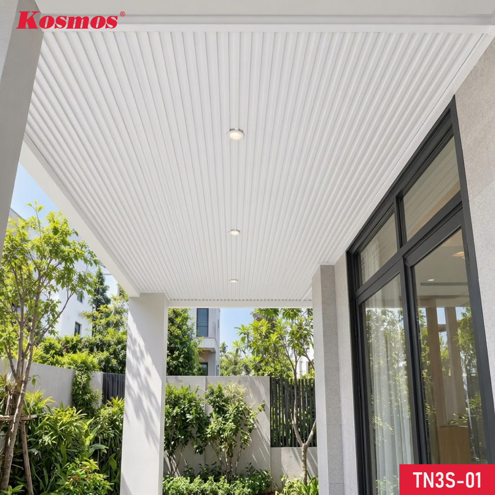 Mẫu công trình thực tế ứng dụng trần nhôm Kosmos TN3S-01