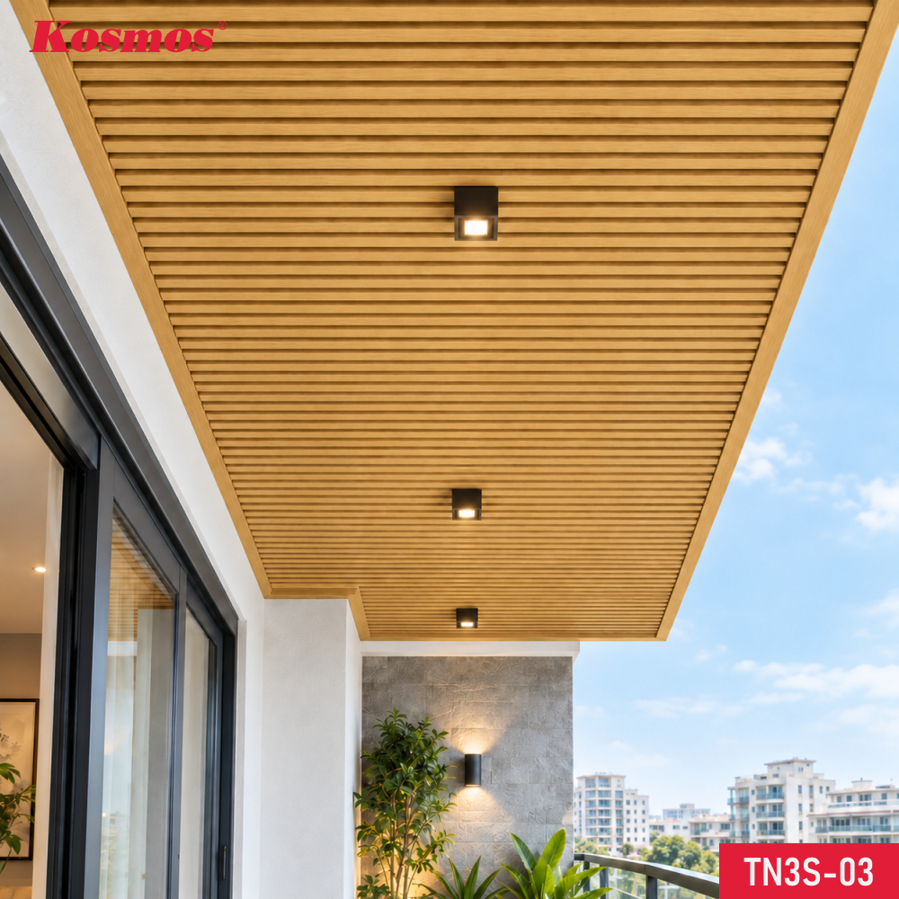 Mẫu công trình thực tế ứng dụng trần nhôm Kosmos TN3S-03