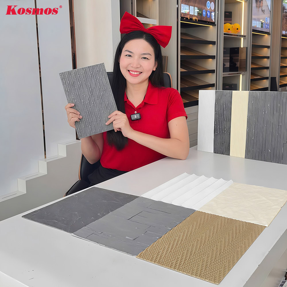 Kim Hoa cùng các mẫu đá dẻo Kosmos đẹp, bền, thi công đơn giản