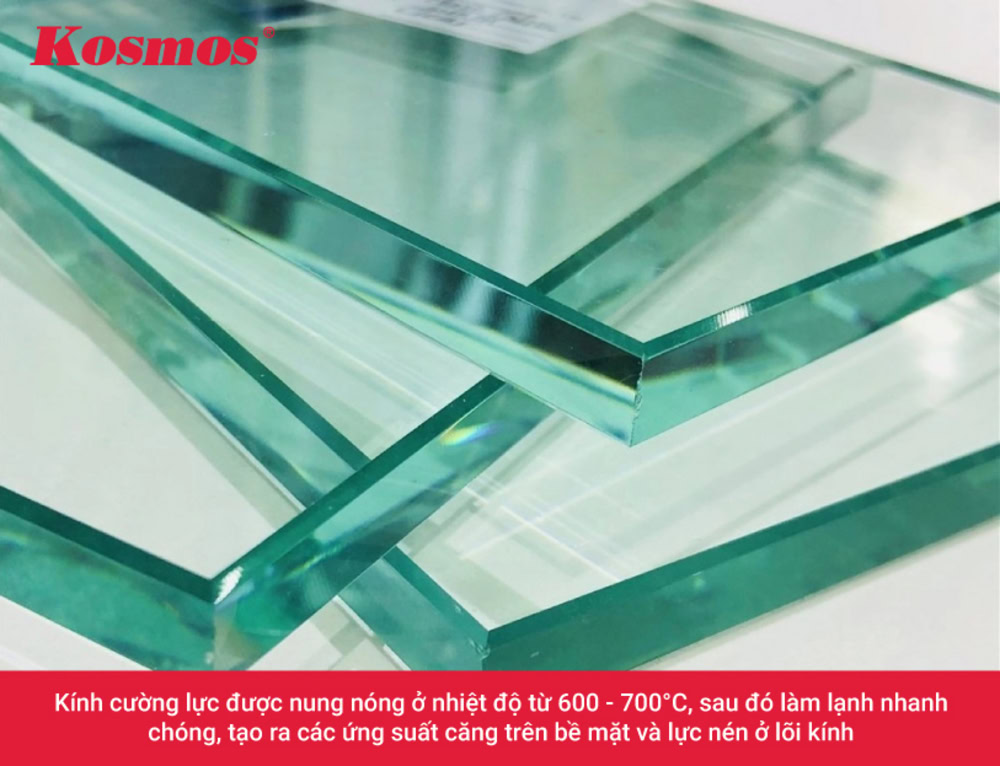 Kính cường lực có khả năng chịu lực gấp 4 - 10 lần so với kính thường