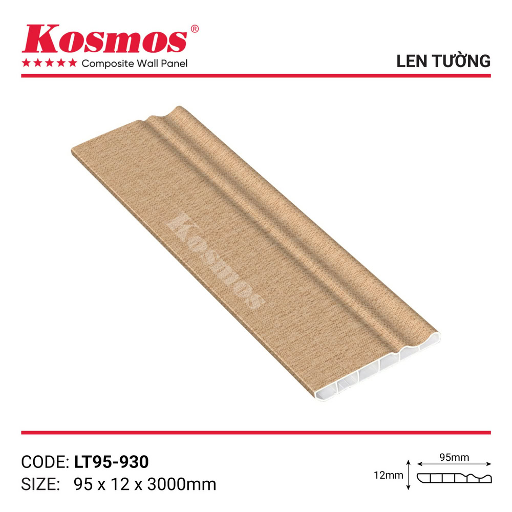 Len tường vân vải vàng nhạt mã LT95-930