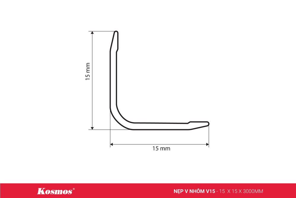 Kosmos V15 premium aluminum profile cross-section Kosmos V15 premium aluminum profile cross-section
