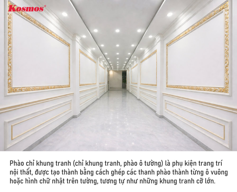 Phào chỉ khung tranh là phụ kiện trang trí nội thất