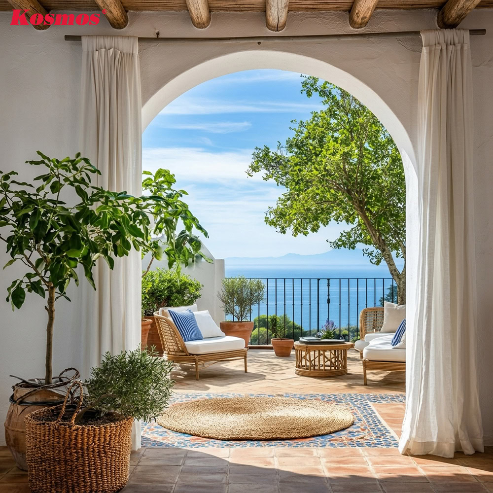 Thiết kế Địa Trung Hải được ứng dụng trong không gian resort