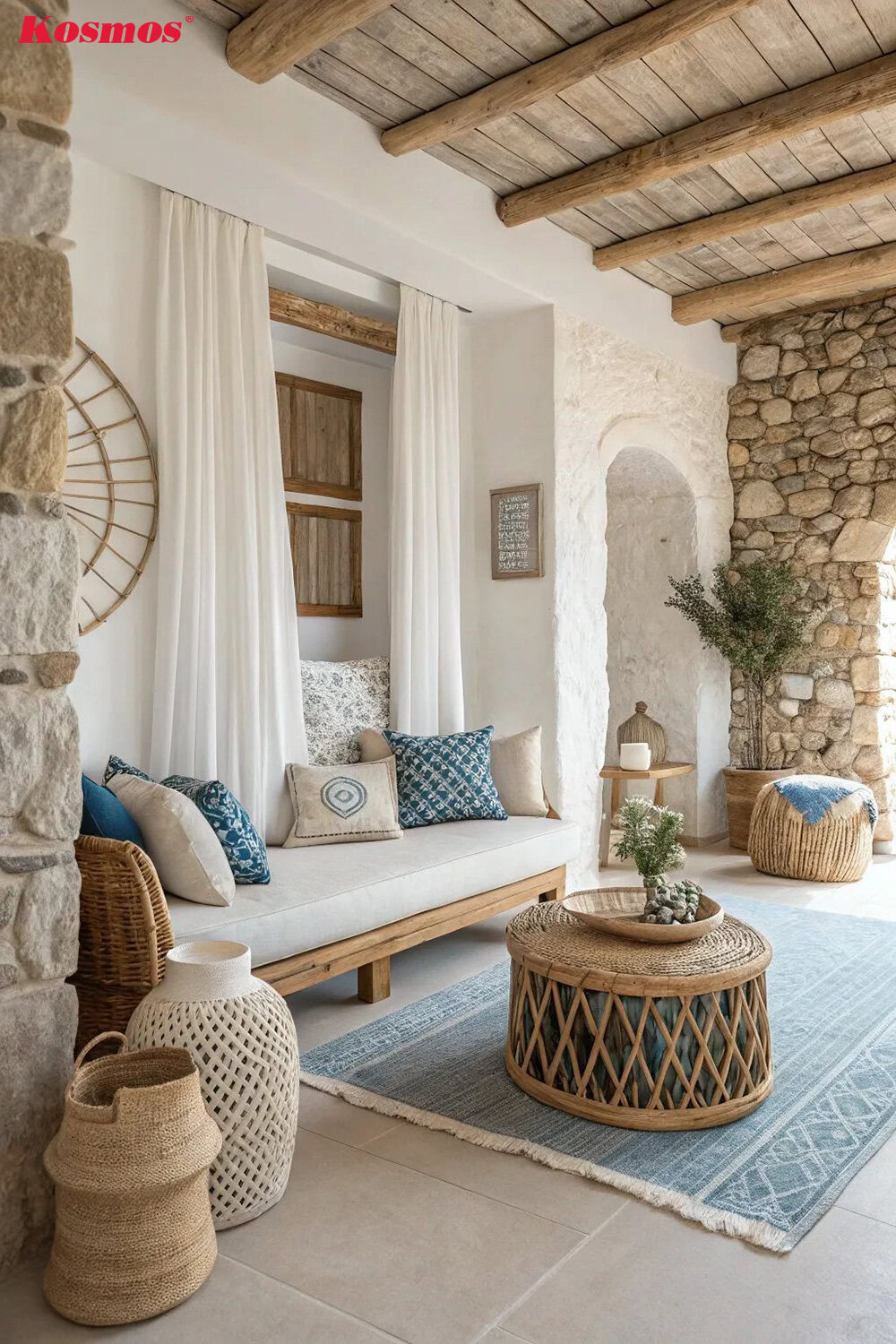 Thiết kế quán cafe Địa Trung Hải tạo cảm giác thoáng đãng