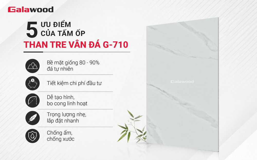 Advantages of G-710 Bamboo Fiber Stone Pattern Cladding