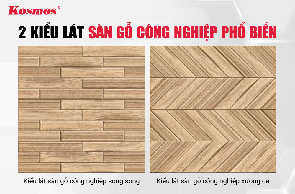 2 kiểu lát sàn gỗ công nghiệp phổ biến 2 kiểu lát sàn gỗ công nghiệp phổ biến