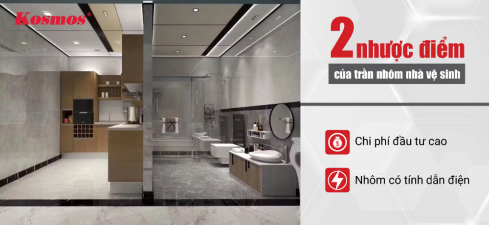 2 nhược điểm của trần nhôm nhà vệ sinh 2 nhược điểm của trần nhôm nhà vệ sinh