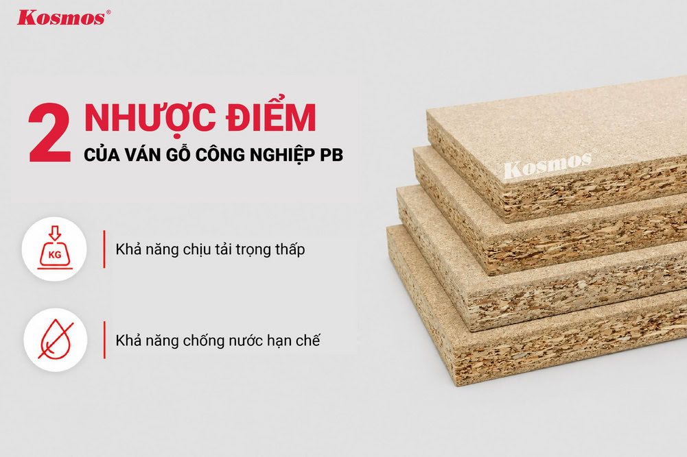 2 nhược điểm của ván gỗ công nghiệp PB