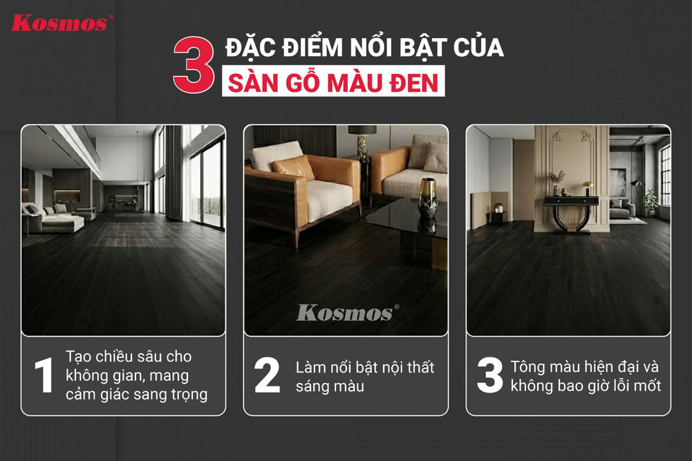 3 outstanding features of black Laminate flooring