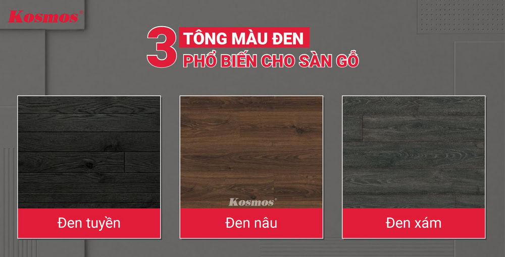 3 popular shades of black for Laminate flooring