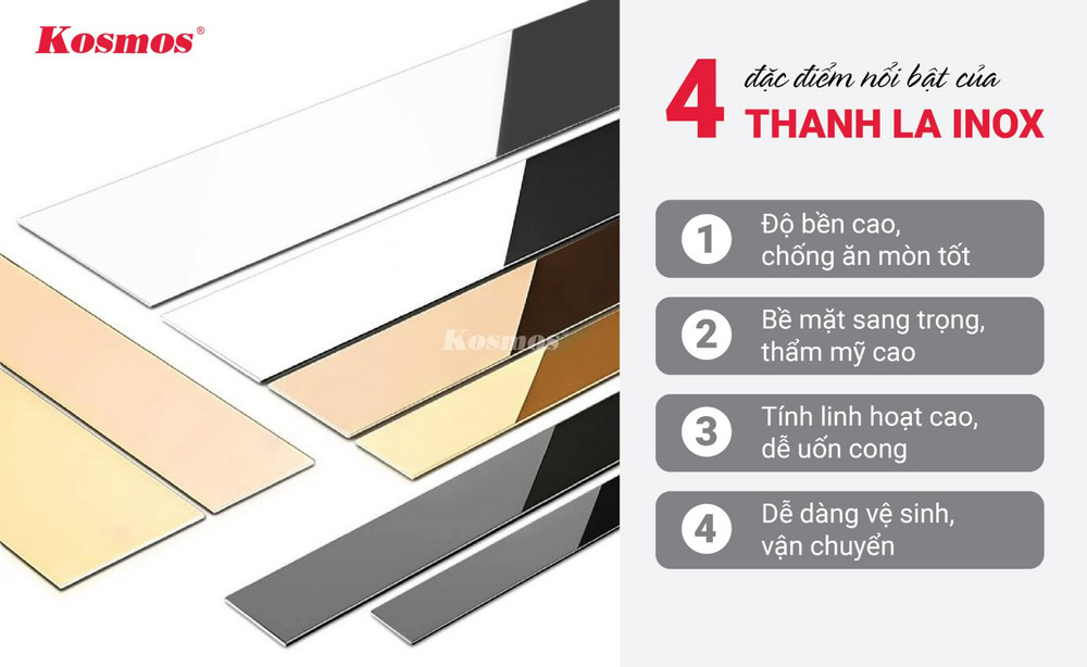 4 đặc điểm nổi bật của thanh la inox