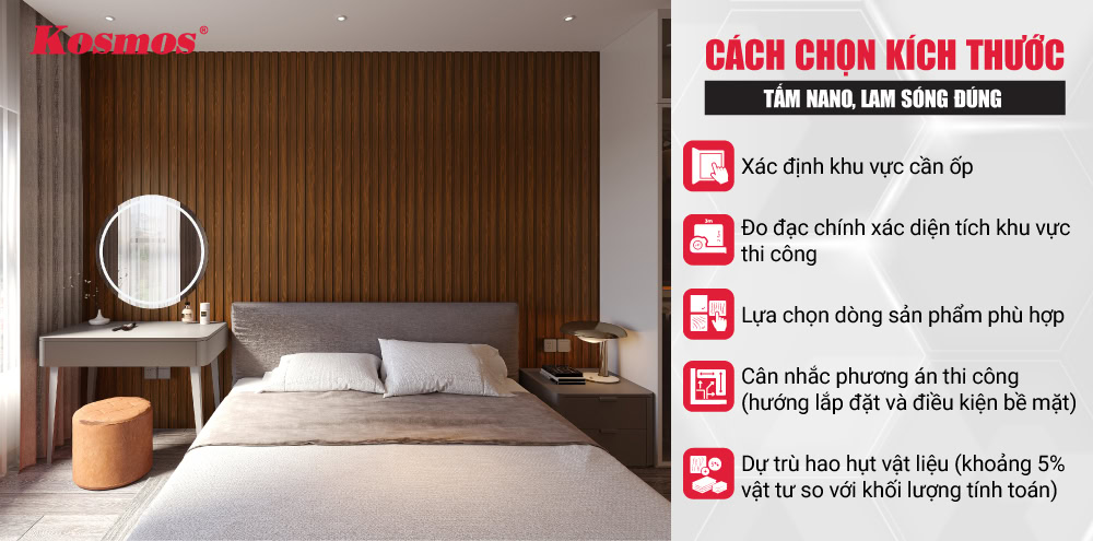 Cách lựa chọn kích thước tấm ốp nhựa phù hợp