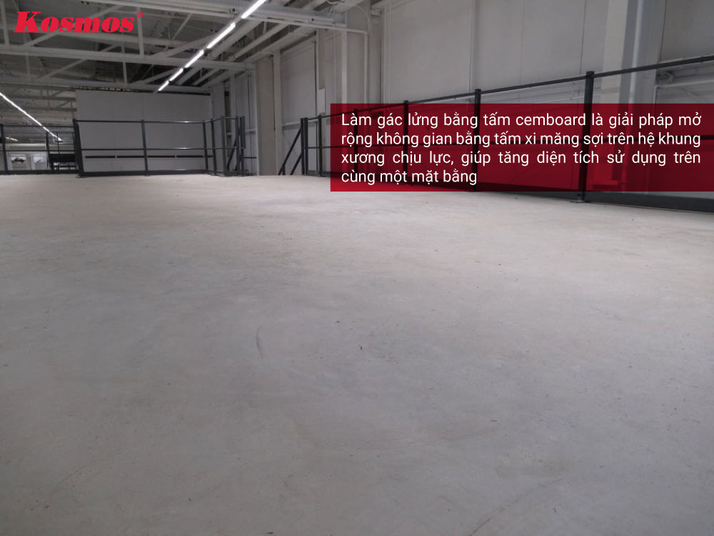 Cemboard là vật liệu làm gác lửng nhẹ phổ biến