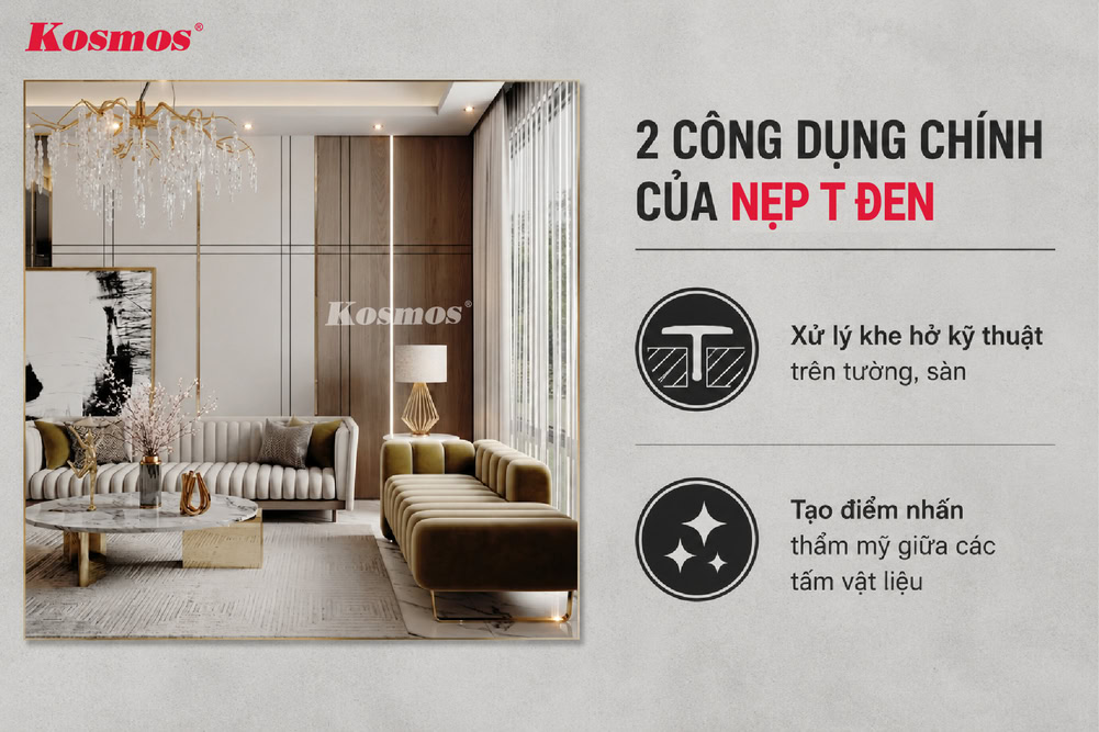 Công dụng chính của nẹp T đen Công dụng chính của nẹp T đen